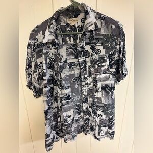 Panama Jack Men’s Short Sleeve Button Down Shirt L